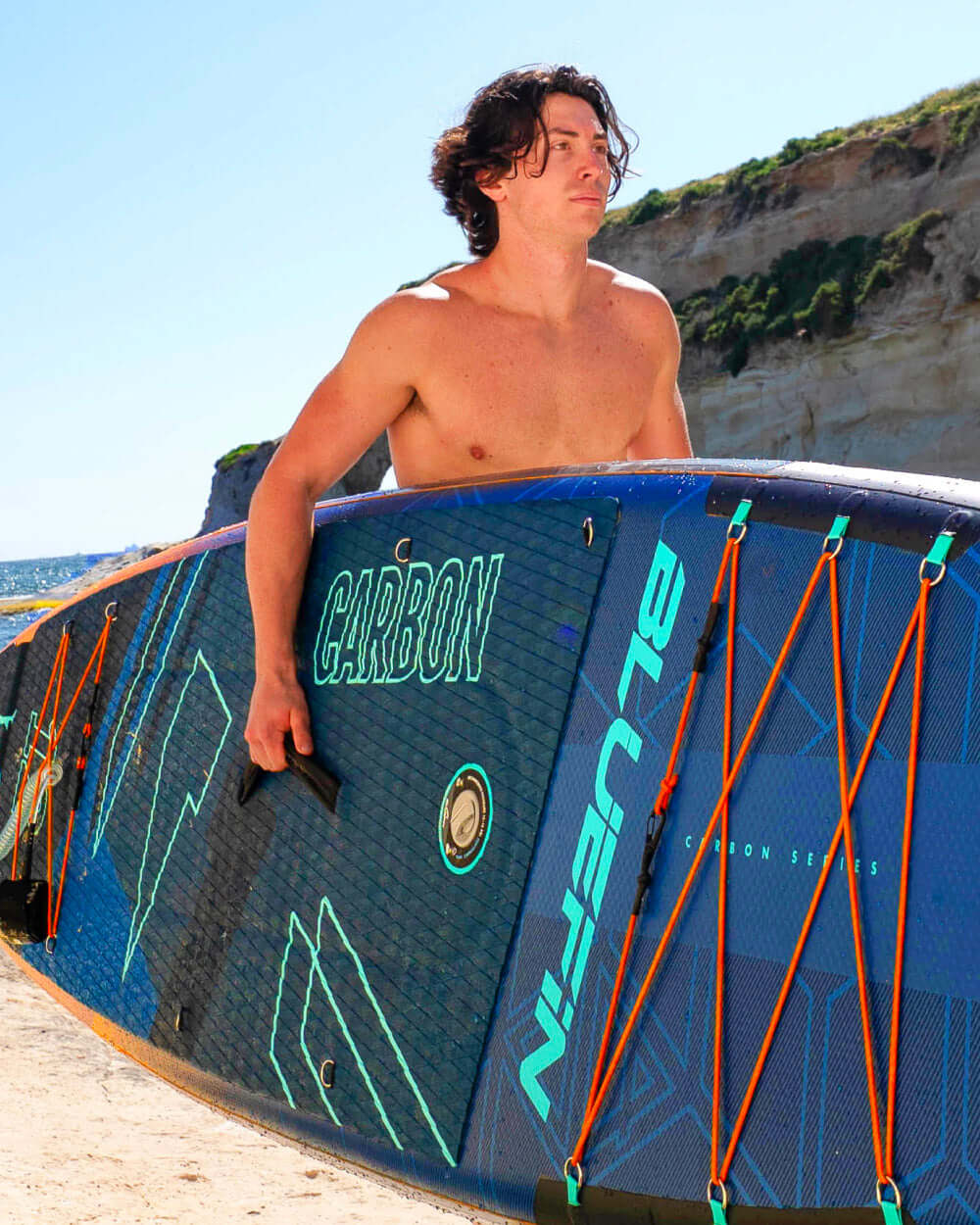 Orange Carbon 12' Premium Inflatable Paddleboard - Image 3
