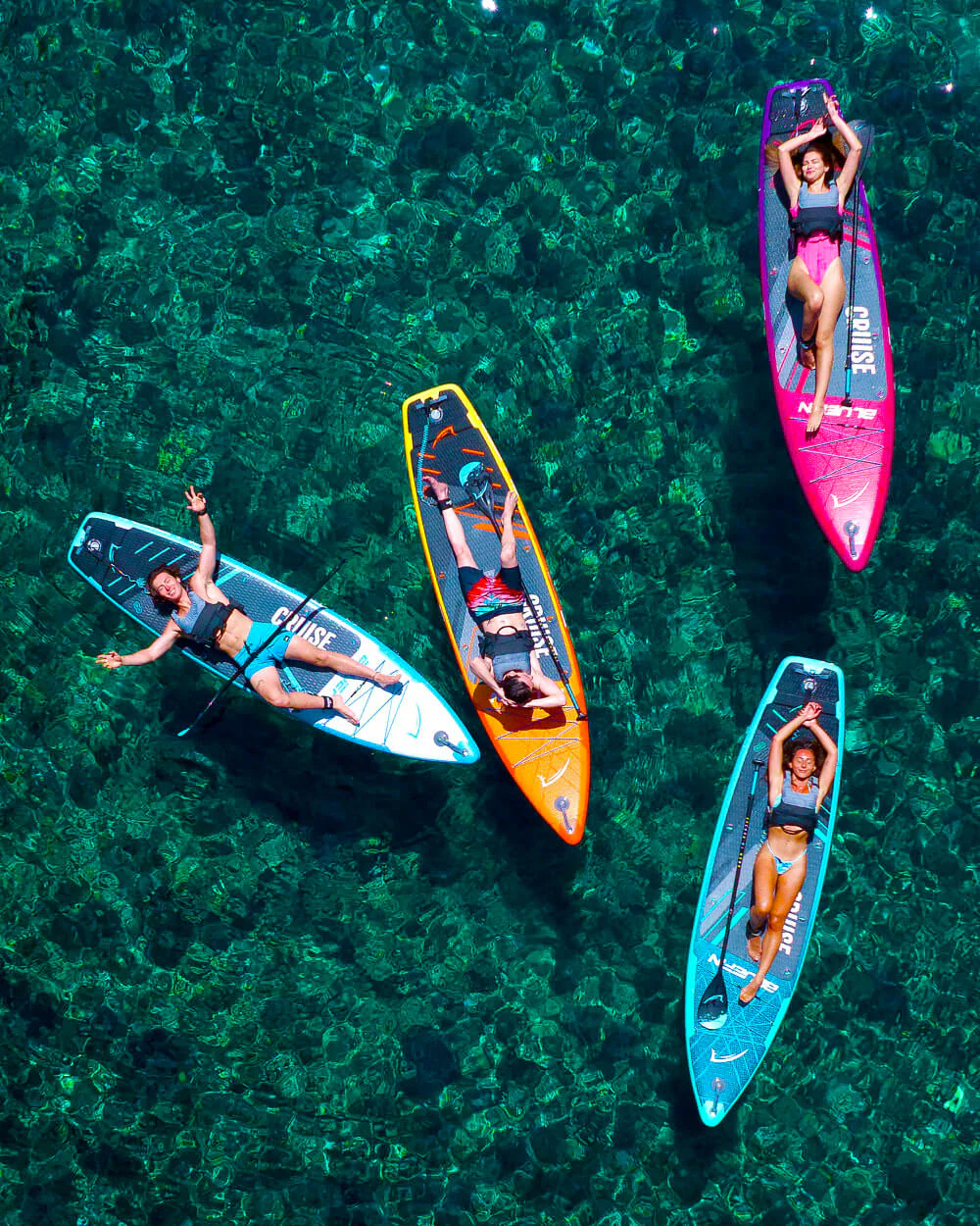 Orange Sunset Cruise 10'8 Premium Inflatable SUP Paddleboard - Image 6